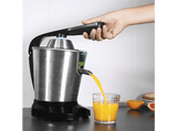 Exprimidor - Cecotec Zitrus PowerAdjust 600, 600W, Eléctrico, Acero inoxidable, Dos conos desmontables, Negro