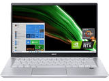 Portátil gaming - Acer Swift X SFX14-41G-R477, 14 Full HD, AMD Ryzen™ 7 5700U, 16GB RAM, 1TB SSD, GeForce RTX™ 3050Ti, Windows 11 Home