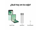 Móvil - Samsung Galaxy Z Flip6 5G, 256GB, 12GB RAM, Verde, 6.7 FHD+, Plegable, Qualcomm Snapdragon, 4000 mAh, Android 14