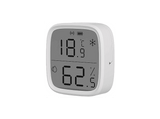Sensor de temperatura - Sonoff SNZB-02D, Sensor de humedad, Pantalla LCD, Cobertura de hasta 120 m, Blanco