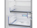 Frigorífico combi - Beko B5RCNE416HXB, Neo Frost Dual Cooling, 203.5 cm, 415 l, AeroFlow, Tecnología Harvest Fresh, Inox