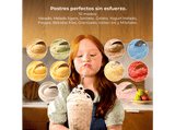 Heladera - Cecotec Gelatec 1800 Touch,  1,35 L, CreamOn, Pantalla TFT táctil, 10 programas, Re-Spin, 3 tarrinas 450 ml, BPA Free, Gris