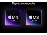 Apple Mac Studio Chip M4 Max, CPU de 14 núcleos, GPU de 32 núcleos, Neural Engine de 16 núcleos, 36GB RAM, 512GB SSD, Plata
