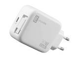 Cargador móvil - CellularLine ROLL, Retráctil, 30 W, Tipo C, Universal, Blanco