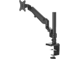 Soporte monitor - Hama Holder, De 13 a 35, VESA 75x75-100x100, Inclinación +45°/-45°, Giro 180°, Hasta 12kg, Altura ajustable, Negro