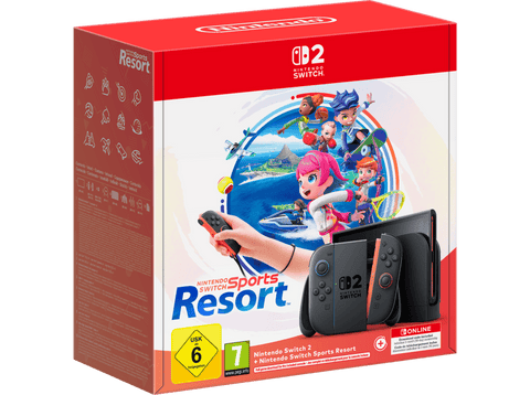 Consola - Nintendo Switch 2, 7.9” FHD HDR 120 Hz, 256 GB, Magnetic Joy-Con 2 + Juego Switch Sports Resort (Digital) + Suscripción 3 meses NSO