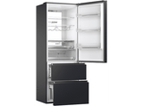 Frigorífico combi - Haier 3D 70 Series HTW7720ENMB, No Frost, 200 cm, Ancho especial 70 cm, 483 l, Daylight LED, Wi-Fi , Negro