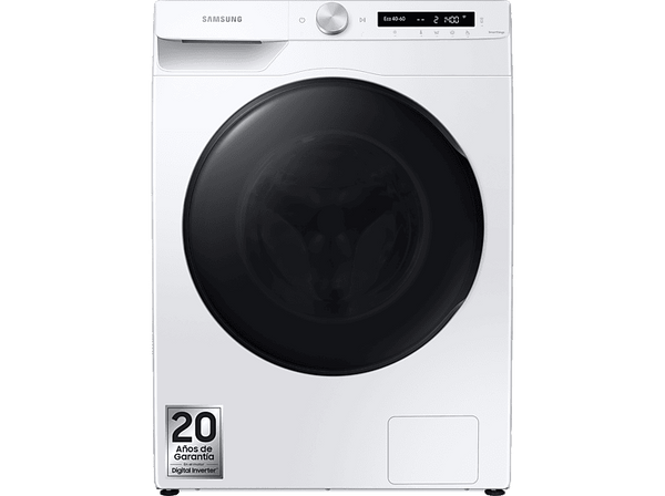 Lavadora secadora - Samsung WD10T534DBW/S3,10kg/6kg, 1400rpm, Auto-dosificación, EcoBubble™, WiFi, Blanco