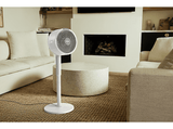 Ventilador de pie - Shark FlexBreeze, 240 V, 5 Velocidades, Sobremesa, Portátil, Altura Ajustable, Blanco mate