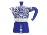 Cafetera tradicional - Bialetti Moka Express Bialetti Dolce&Gabbana Blu Mediterraneo, Aluminio, Hasta 3 tazas, Azul
