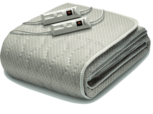 Manta eléctrica - Daga Sueño Cálido Matrimonial, 47 W x 2, 2 Niveles de temperatura, Gris