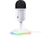 Micrófono - Trust GXT 234 Yunix, USB, 100 - 16000 Hz, Alámbrico,Iluminación RGB, Blanco