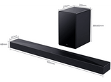 Barra de sonido - TCL Q65H, Bluetooth, Inalámbrico, 500W, Canal 5.1, Negro titantio