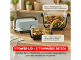 Freidora de aire - Moulinex Crisp & Go, Apilable y portátil, 2 cestas, 1.4L, 3.8L, 4 modos de cocción, 1700 W, Ajuste manual de temperatura, Verde