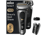 Afeitadora - Braun Series 9 PRO+ 9525s, 5 Elementos de Corte, ProTrimmer integrada, PowerCase, Wet&Dry