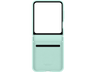 Funda - Samsung Kindsuit Case, Compatible con Samsung Galaxy Z Flip6, Cuero Vegano, Verde Menta