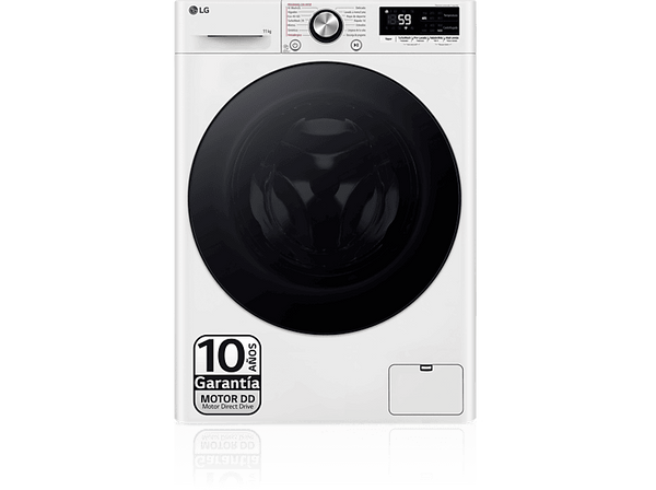 Lavadora carga frontal - LG F4WR7011AGW, Serie 700, 11 kg, 1400 rpm, 14 Programas, AI Direct Drive™, TurboWash 360º, Blanco