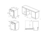 Lavavajillas integrable - Candy CIP 3D9E0B, 13 servicios, 5 programas, 60 cm, AutoDoor, Wash&Dry 35', Sin panelar
