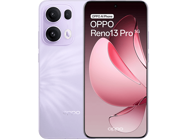 Móvil - OPPO Reno13 Pro, Plume Purple, 512 GB, 12 GB RAM, 6.83" 1.5K, MediaTek Dimensity 8350, 5800 mAh