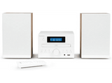 Microcadena - Thomson MIC121BT, 50W, Bluetooth, Ecualizador, Lector de CD, Blanco madera