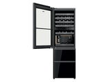 Vinoteca integrable - Haier In-Vista CSW9619ENGBW, Total No Frost, Duo Cooling, Air Flow Natural System, 40 botellas, Negro
