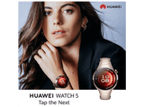 Smartwatch - Huawei Watch 5, 42 mm, 32 GB, NFC, Llamadas celulares eSIM, Titanio