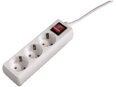 Regleta - Hama 69223781, 3 Tomas Interruptor Contacto a Tierra, 1.4m, Interruptor Bipolar de Encendido/Apagado, Blanco