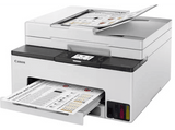 Impresora multifunción - Canon Maxify GX1050, Depósito de tinta rellenable, 15 ppm, Wi-Fi, Ethernet, impresión, copia, escaneo y nube, Blanco