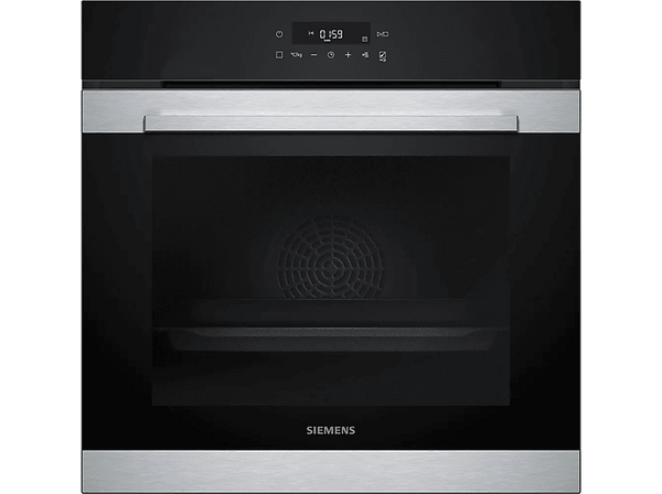 Horno - Siemens HB372ABS0, IQ300, Multifunción, Pirolítico, 71 l, PerfectCooking 3D, Display LED Touch, 60cm, Negro