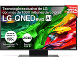 TV QNED 43 - LG 43QNED87A6D, UHD 4K, Procesador Inteligente α7 AI Processor 4K Gen8, Smart TV, DVB-T2 (H.265), Ashed Blue