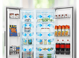 Frigorífico americano - Hisense RS3P538NEWE, No Frost, 178.6 cm, Kitchen Fit, Inverter, 527 l, Blanco
