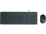 Pack Teclado + Ratón - HP HP150, USB-A, Indicadores LED, Recorrido de teclas de perfil bajo, Negro
