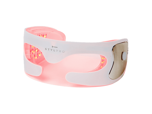 Máscara LED - StylPro Radiant Eyes Red LED Goggles, Para Cara, Luz LED Roja, Flexibles, Blanco