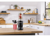 Batidora de vaso - Nutribullet Turbo 1000, Motor 1000 W, Batidora personal, 0.9 l / 0.5 l, Cuchilla acero inoxidable, Sin BPA, Negro mate