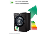 Lavadora carga frontal - LG F0P3CYV2E, 20 kg, 1000 rpm, 14 programas, AI Direct Drive™, TurboWash™360˚, Acero negro
