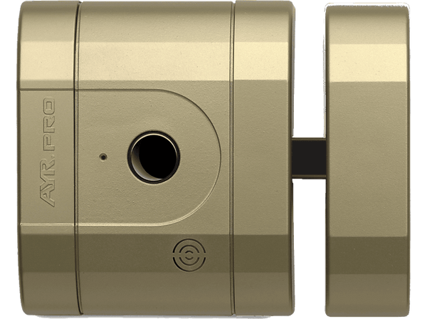 Cerradura electrónica - AYR INT-LOCK Pro, Bluetooth 5.0, 100 dB, 256 bit, Latón mate