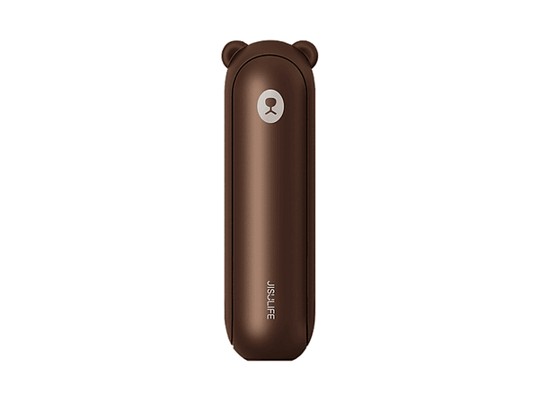 Ventilador portátil - Jisulife Life8 Plus, 10W, 4500 mAh, 3 Velocidades, Hasta 46h Autonomía, Marrón