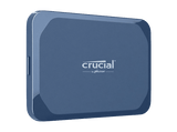 Disco duro SSD externo - Crucial X10 Portable SSD, 2 TB, Velocidad de lectura hasta 2100 MB/s, IP65, Azul