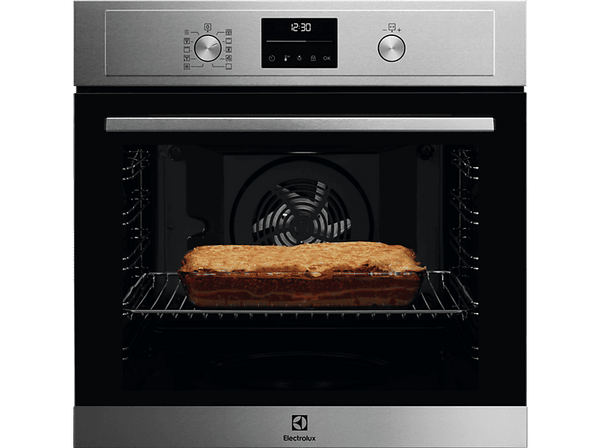 Horno - Electrolux EOF6P54TX, Multifunción, Pirolítico, 72 l, Anillo térmico, 60 cm, Inox