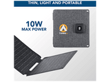 Cargador - CellularLine CARGADOR SOLAR PORTÁTIL, Con paneles solares, Universal, 10W, Con tecnología ETFE, Resistencia extrema, Carga simultánea