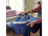 Plancha de vapor - Philips DST3031/20, Golpe de vapor hasta 180 g, Vapor vertical, Calc-Clean integrado, Azul