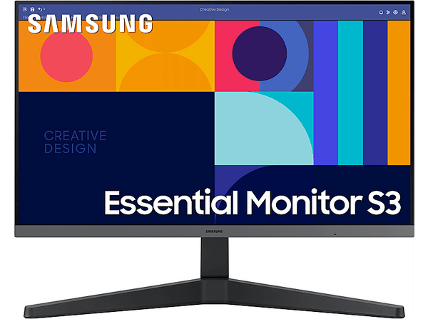 Monitor - Samsung Essential S3 LS24C330GAUXEN, 24", Full-HD, 4 ms, 100 Hz, AMD FreeSync, Negro