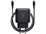 Cargador móvil - Trust Maxo, 65 W, USB-C, 2 m, Para Smartphones y Tablets, Universal, Negro