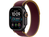 Apple Watch Ultra 4 (2026), GPS+CEL, 49mm, Caja de titanio Negro, Correa Trail Loop Burdeos, Talla M/L, Siri AI