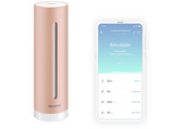 Medidor de calidad del aire - Netatmo NHC-EC, Temperatura/ Calidad del aire, Humedad/ Nivel acústico, Rose Gold