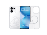 Móvil - OPPO Bundle Reno16 FS, Blanco, 512 GB, 8 GB RAM, 6.57 AMOLED, Mediatek Dimensity 7300, 6500 mAh, Incluye Funda y Cargador