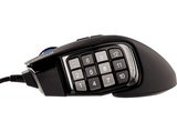 Ratón gaming - Corsair Scimitar RGB Elite, Por cable, 18000 ppp, Retroiluminado, Negro