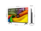 TV LED 50 - LG 50NU850B6LA, UHD 4K, Procesador Inteligente α7 AI Processor 4K Gen9, Smart TV, DVB-T2 (H.265), Negro