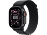 Apple Watch Ultra 3 (2025), GPS+CEL, 49 mm, Caja de Titanio Negro, Correa Alpine Loop Negro, S, Calidad del sueño, Via satélite, 42h Autonomía