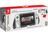 Accesorios Nintendo Switch - Ardistel GAME TRAVELER® GoPlay Gripstand NNS93: Soporte, Funda para tarjeta y Gamuza, Blanco